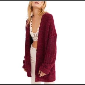 Free People Plum Blossom Cardigan